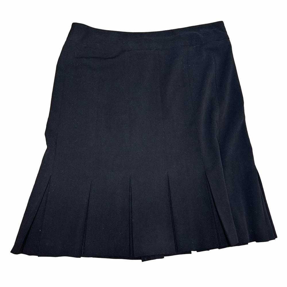 Bandolino Black Tulip Hem Pleated Skirt Size 6